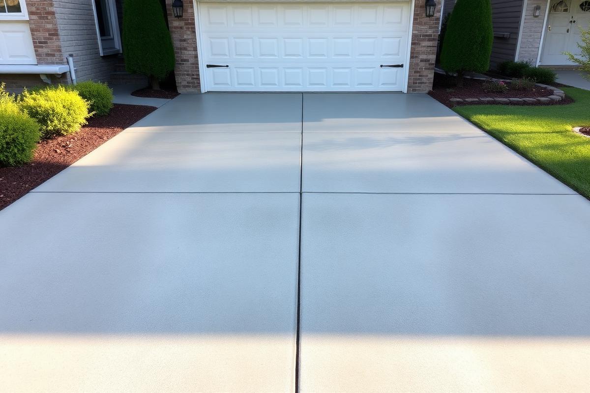 Driveway pressure clean — after