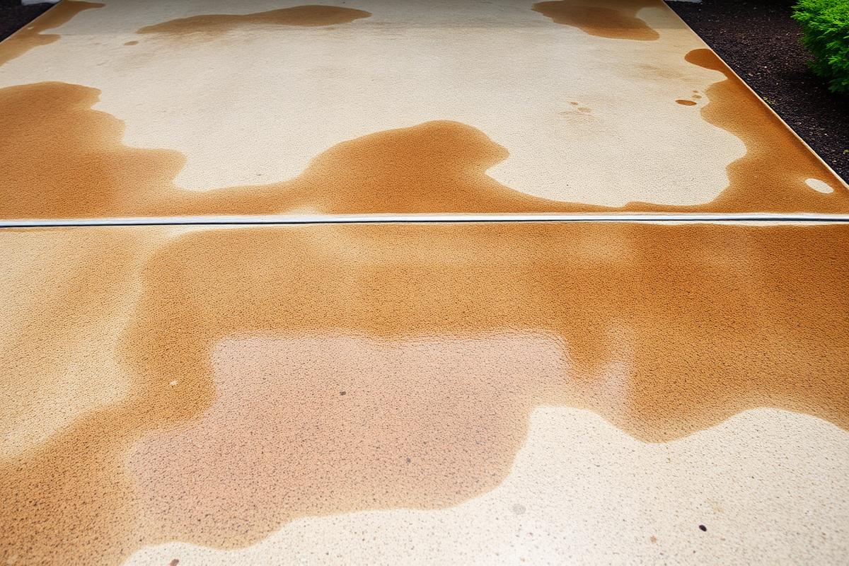 Driveway pressure clean — before